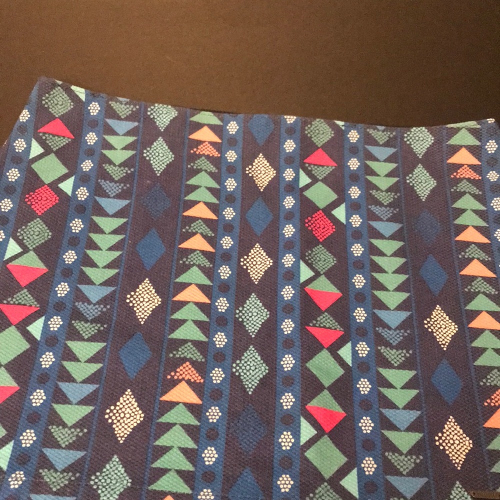 Size 3 Hollister Blue Print Mini Skirt